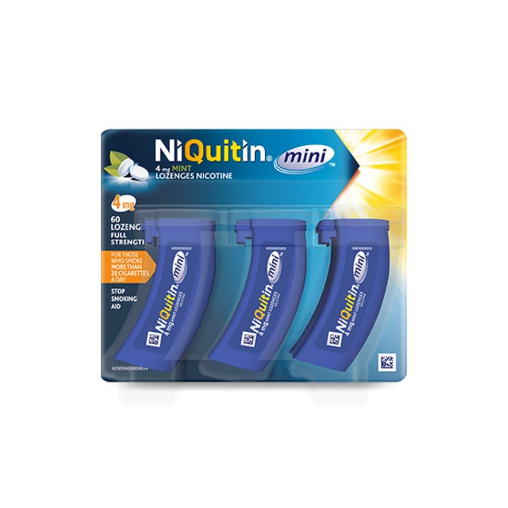 NiQuitin Mini 4mg Mint Nicotine Lozenges 60 Pack