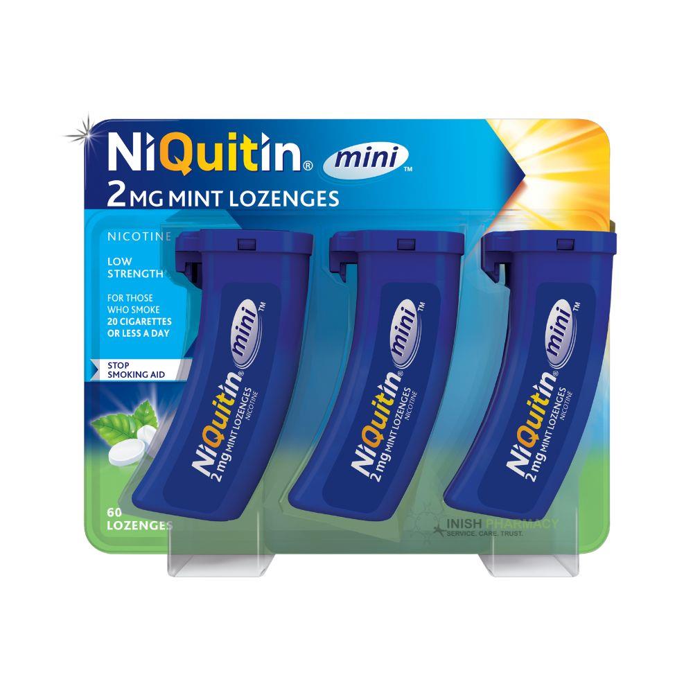 NiQuitin Mini 2mg Mint Nicotine Lozenges 60 Pack