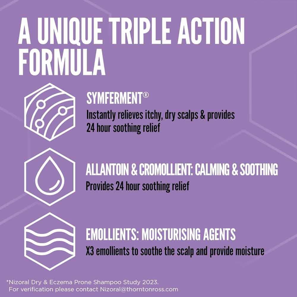 Nizoral Scalp Soothing Dry & Eczema Prone Shampoo 200ml