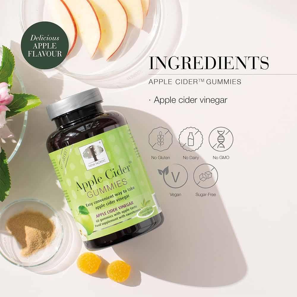 New Nordic Apple Cider Gummies 60 Pack