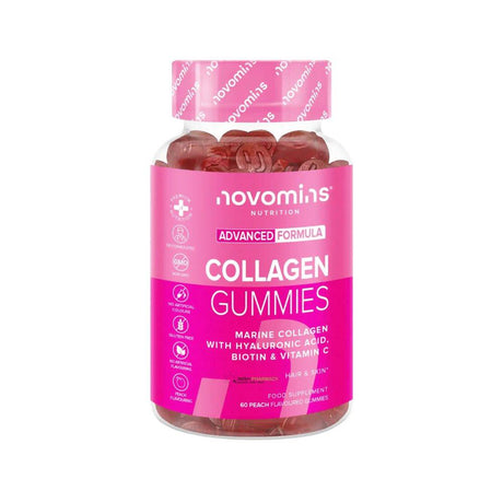 Novomins Nutrition Collagen Gummies 60 Pack – collagen for skin elasticity and joint support