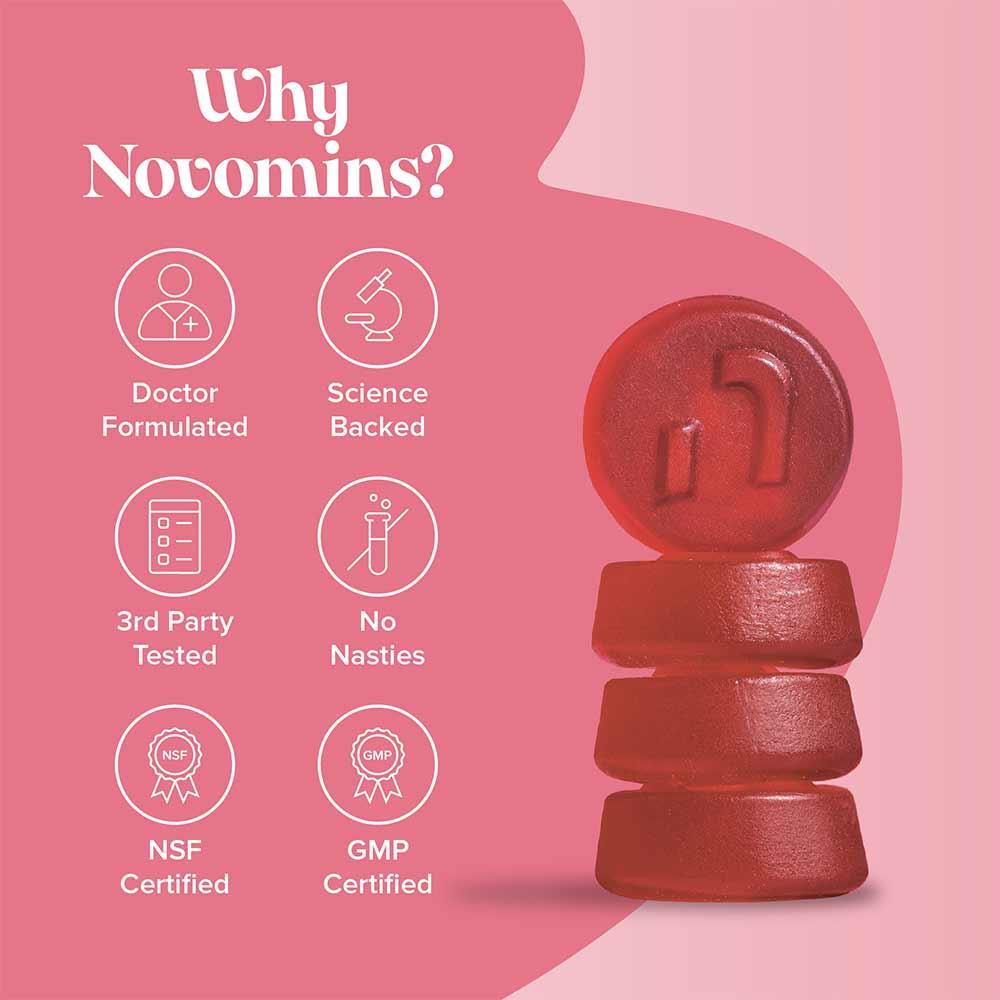 Novomins Nutrition Biotin Gummies 60 Pack