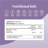 Novomins Nutrition Kids Magnesium Gummies 30 Pack