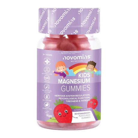 Novomins Nutrition Kids Magnesium Gummies 30 Pack – magnesium to support muscle function and reduce tiredness