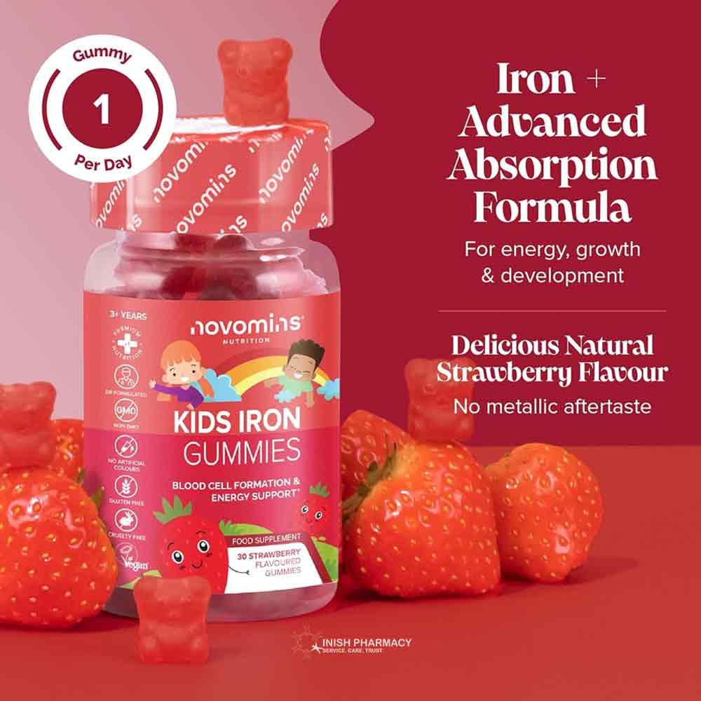 Novomins Nutrition Kids Iron Gummies 30 Pack