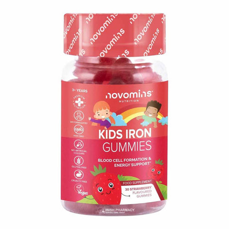 Novomins Nutrition Kids Iron Gummies 30 Pack – iron to support healthy red blood cell formation