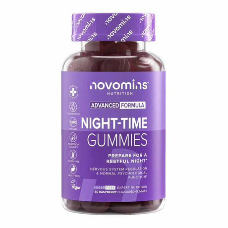 Novomins Nutrition Night Time Gummies 60 Pack – to support memory, concentration and cognitive function