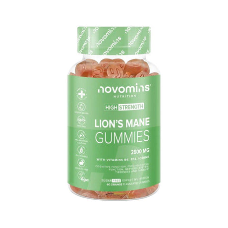 Novomins Nutrition Lion's Mane Gummies 60 Pack – vitamins and minerals to support energy and wellbeing