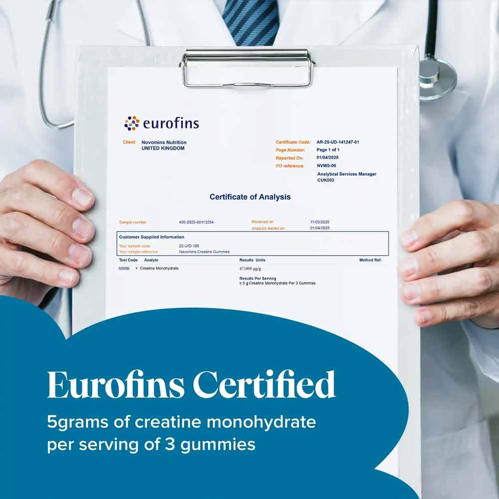 Novomins Nutrition Creatine Gummies 90 Pack