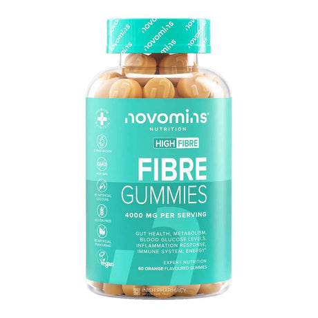 Novomins Nutrition Fibre Gummies 60 Pack – vitamins and minerals to support energy and wellbeing