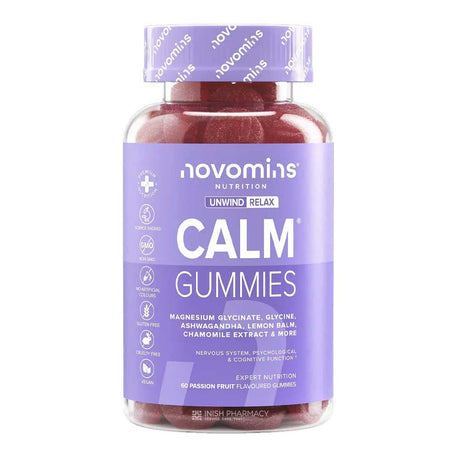 Novomins Nutrition Calm Gummies 60 Pack – to support memory, concentration and cognitive function