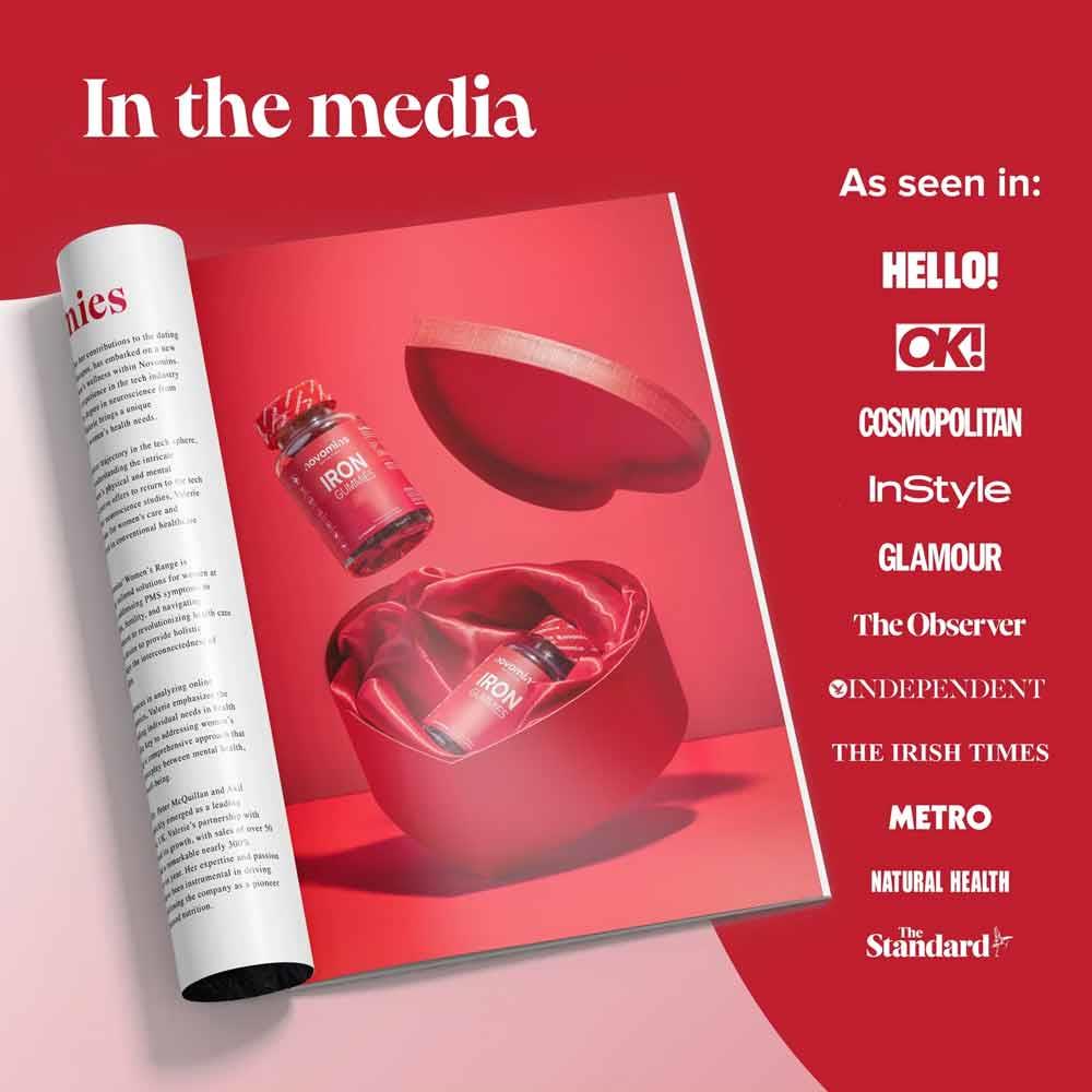 Novomins Nutrition High Strength Iron Gummies 60 Pack