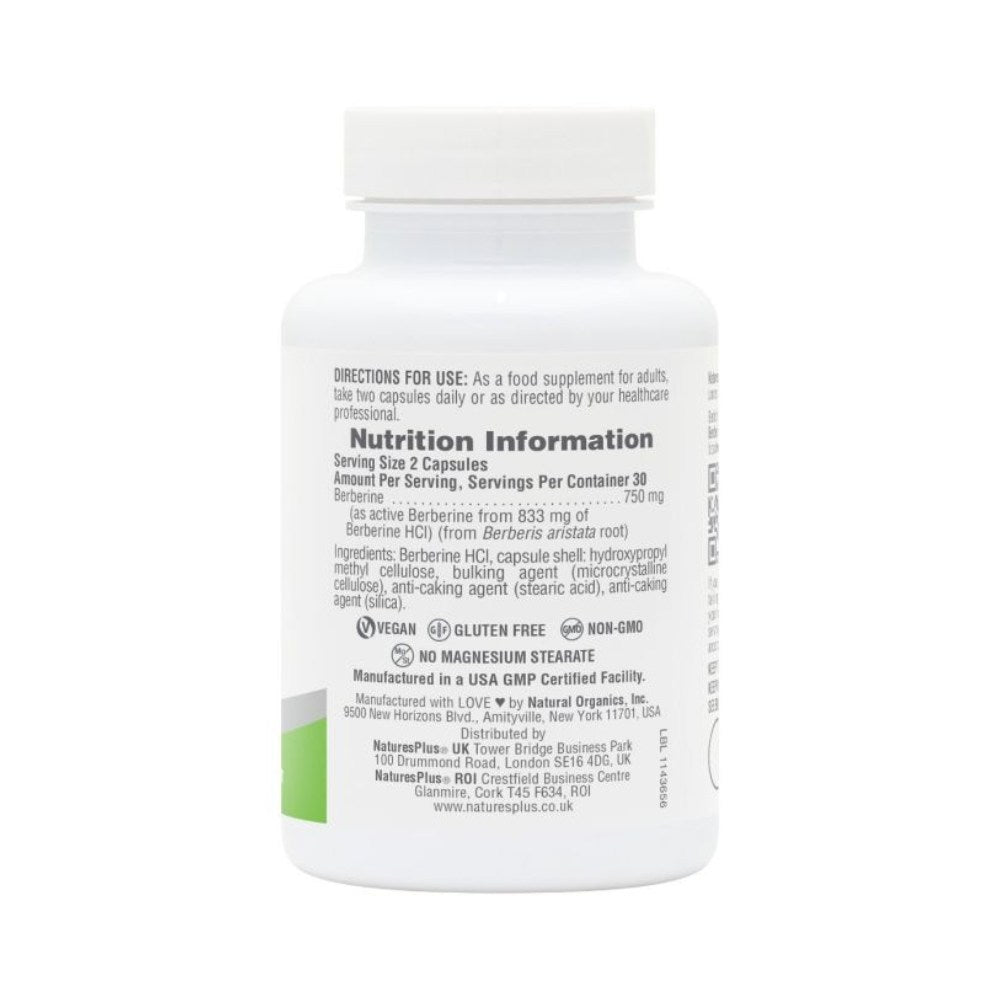Natures Plus PRO Berberine 750mg 60 Capsules