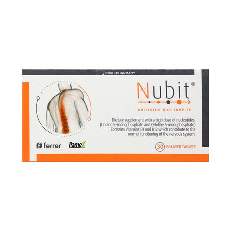 Nubit Nucleotide Rich Complex - 30 Tablets – to support memory, concentration and cognitive function