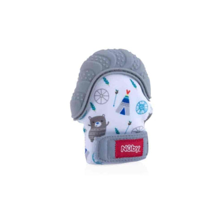 Nuby Happy Hands Teething Mitten 3m+ – a soothing teether to ease teething discomfort