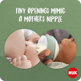NUK For Nature Silicone Feeding Bottle 0+Months S Flow Green 150ml