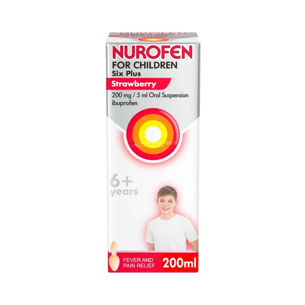 Nurofen For Children Six Plus Strawberry 200ml