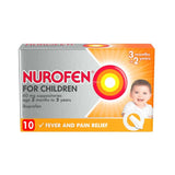 Nurofen For Children 60mg Suppositories (3-24 Months) 10 Pack