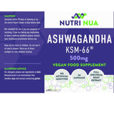 Nutri Nua Ashwagandha KSM-66 500mg 60 Capsules