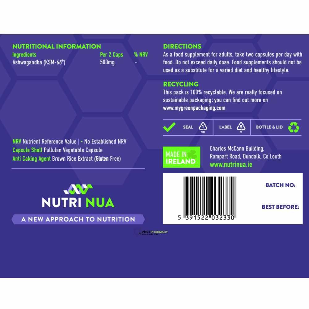 Nutri Nua Ashwagandha KSM-66 500mg 60 Capsules