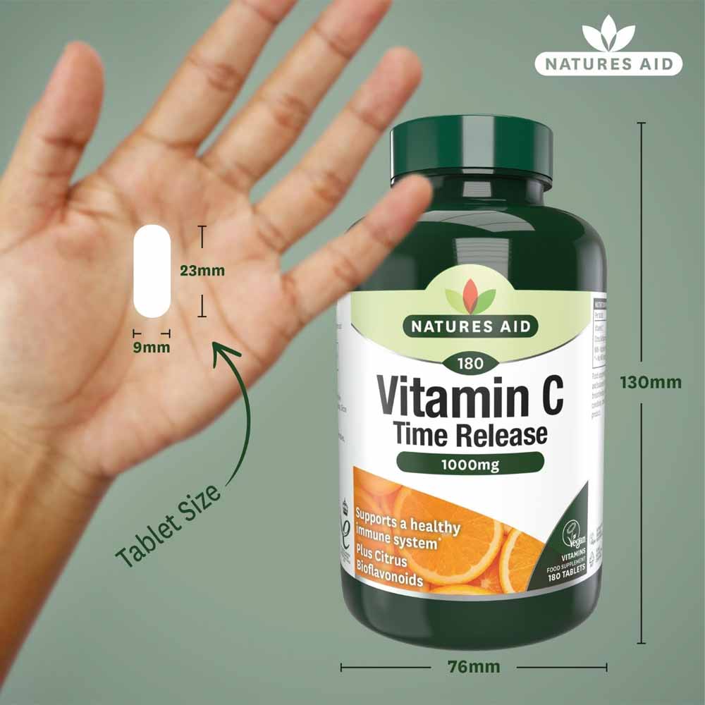 Natures Aid Time Release Vitamin C 1000mg