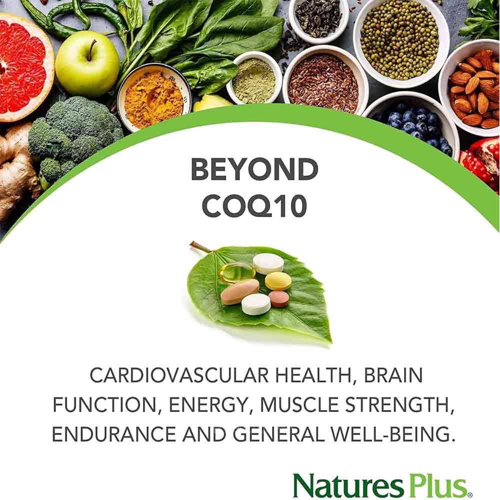Natures Plus Beyond COQ10 200mg Ubiquinol 60 Softgels
