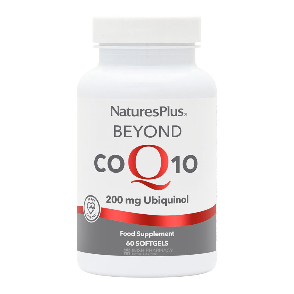 Natures Plus Beyond COQ10 200mg Ubiquinol 60 Softgels – CoQ10 to support heart health and cellular energy