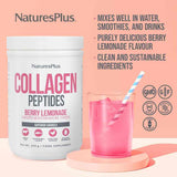 Natures Plus Collagen Peptides Berry Lemonade 322g