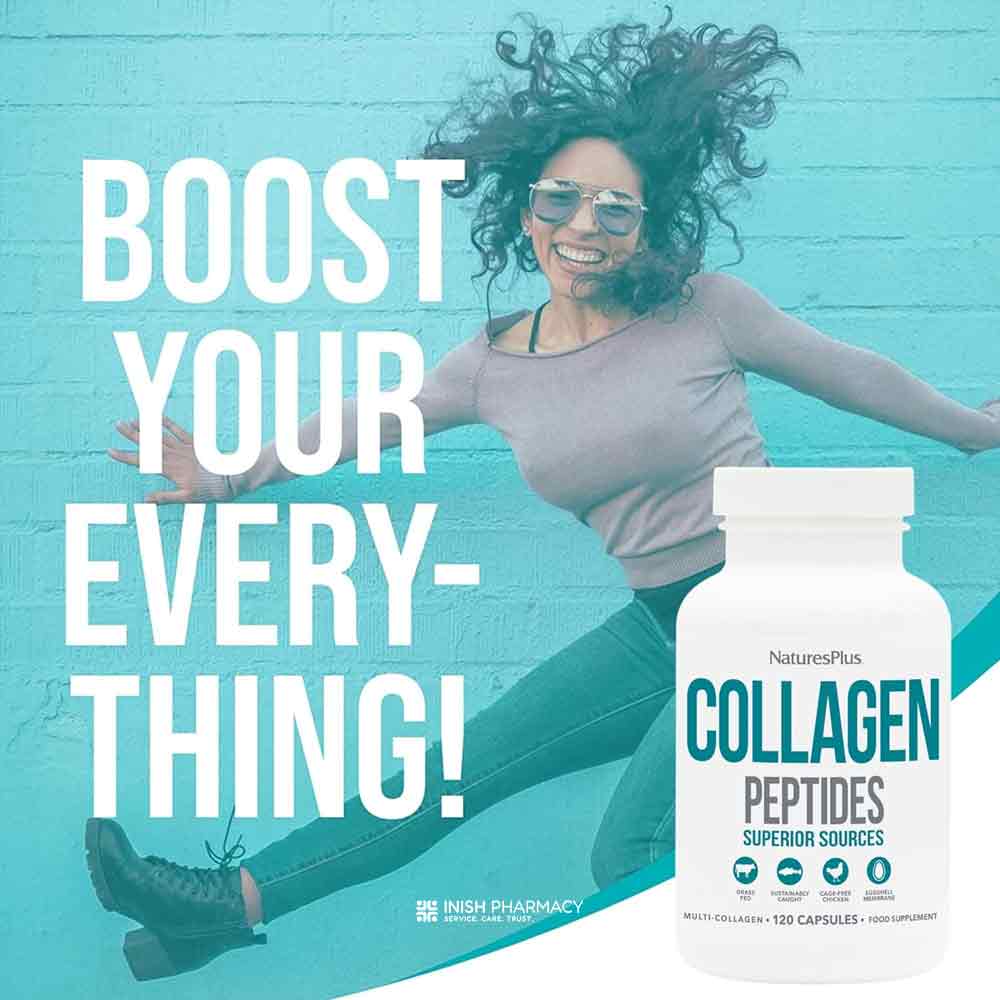 Natures Plus Collagen Peptides Capsules 120 Pack