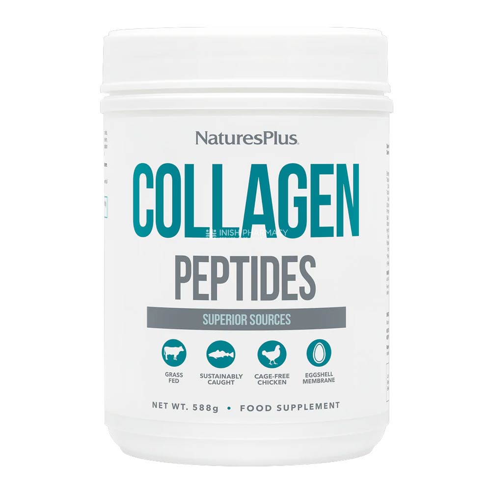 Natures Plus Collagen Peptides Powder with Vitamin C 588g – vitamin C to support a healthy immune system