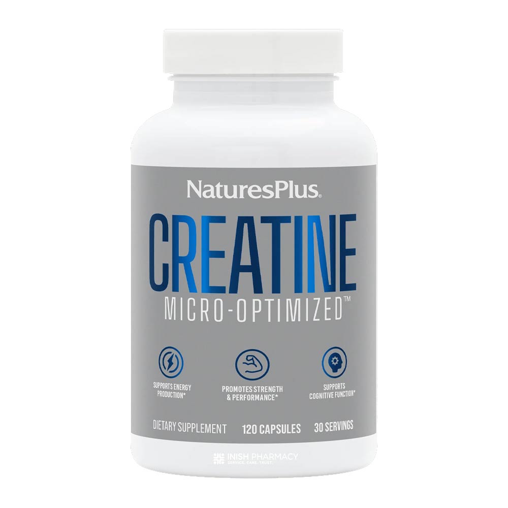 Natures Plus Creatine Micro Optimised 120 Capsules