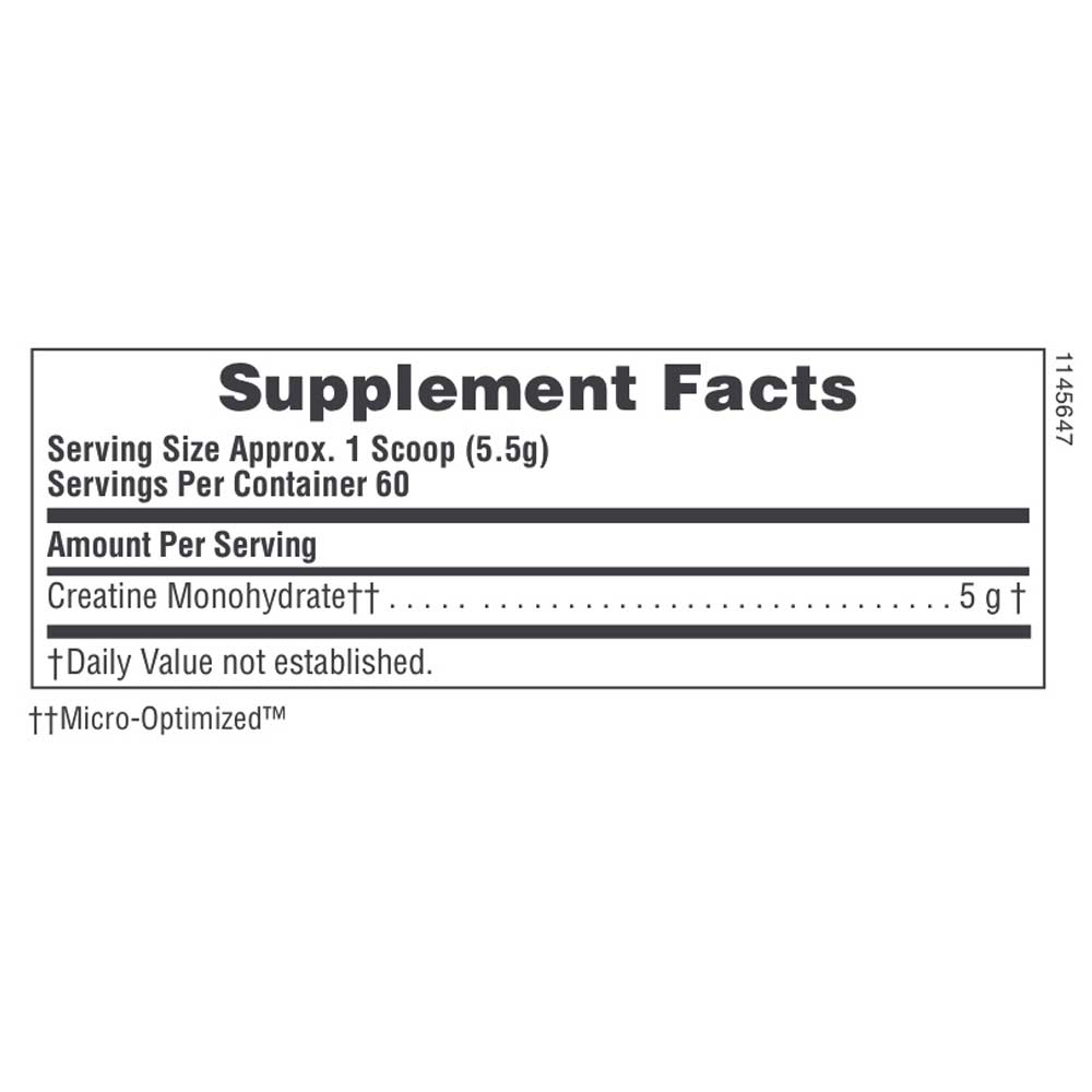 Natures Plus Creatine Micro Optimised Unflavoured 330g
