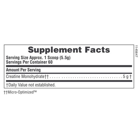 Natures Plus Creatine Micro-Optimised Unflavoured 330g