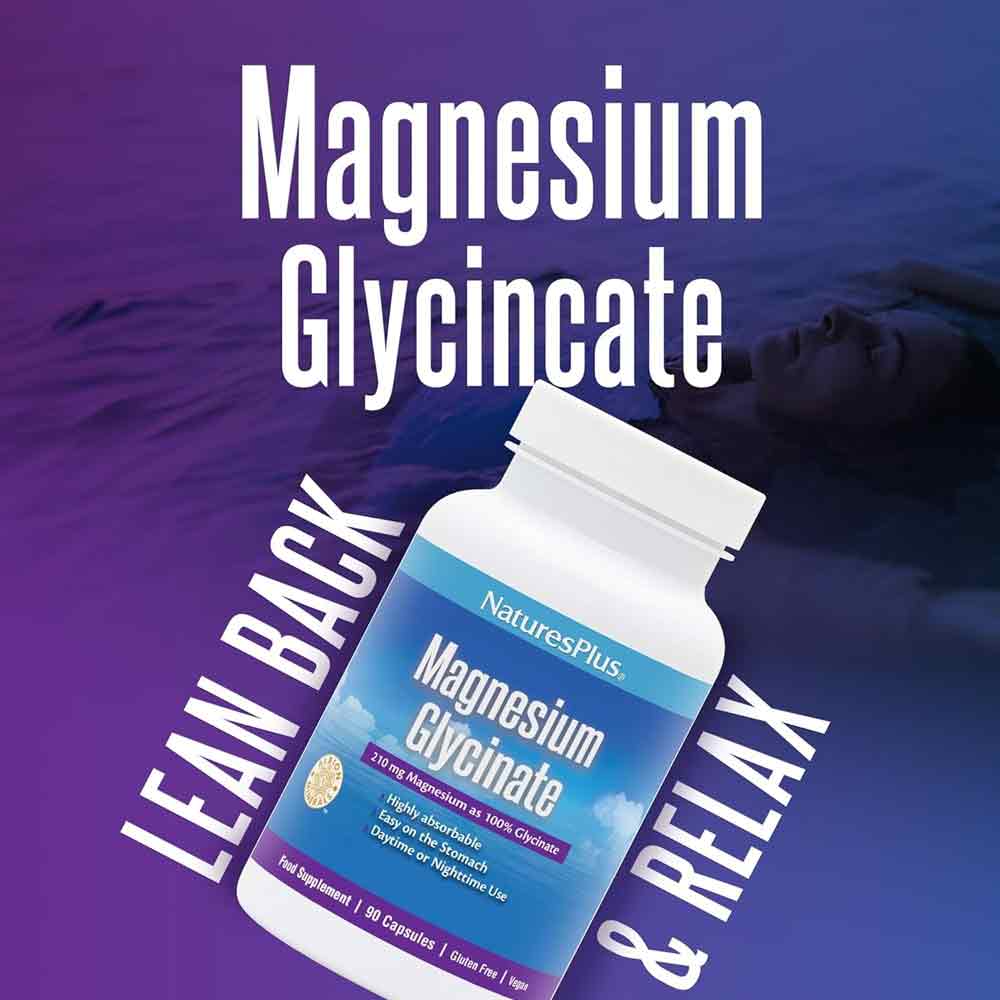 Natures Plus Magnesium Glycinate 90 Capsules