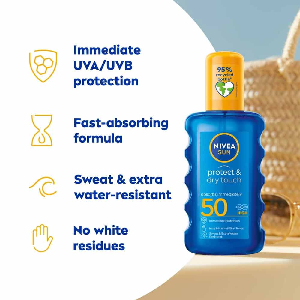 Nivea Sun Protect & Dry Touch Spray SPF50 200ml