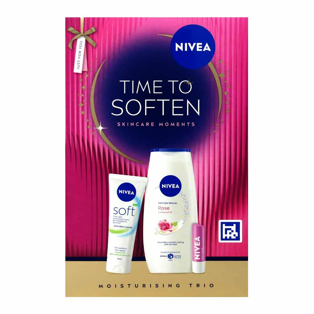 Nivea Time to Soften 3 Piece Giftset