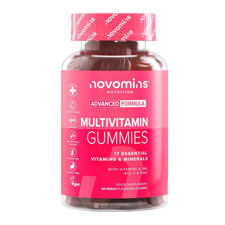Novomins Nutrition Multivitamin Gummies 60 Pack – a daily multivitamin for complete nutritional support