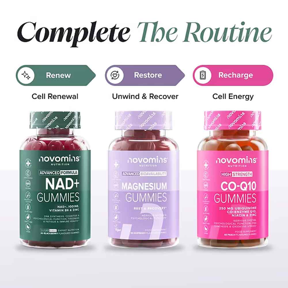 Novomins Nutrition NAD+ Gummies 60 Pack
