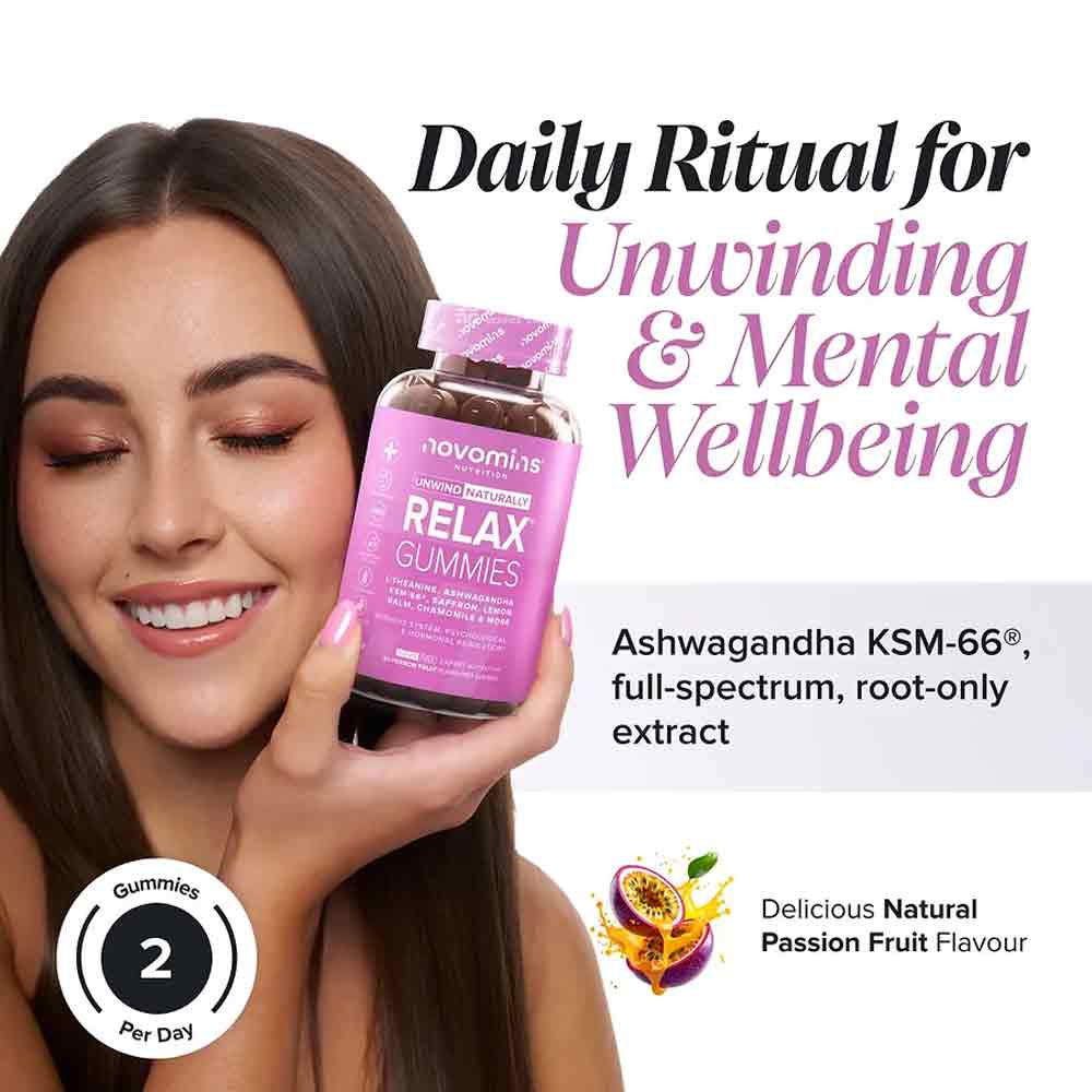 Novomins Nutrition Relax Gummies 60 Pack