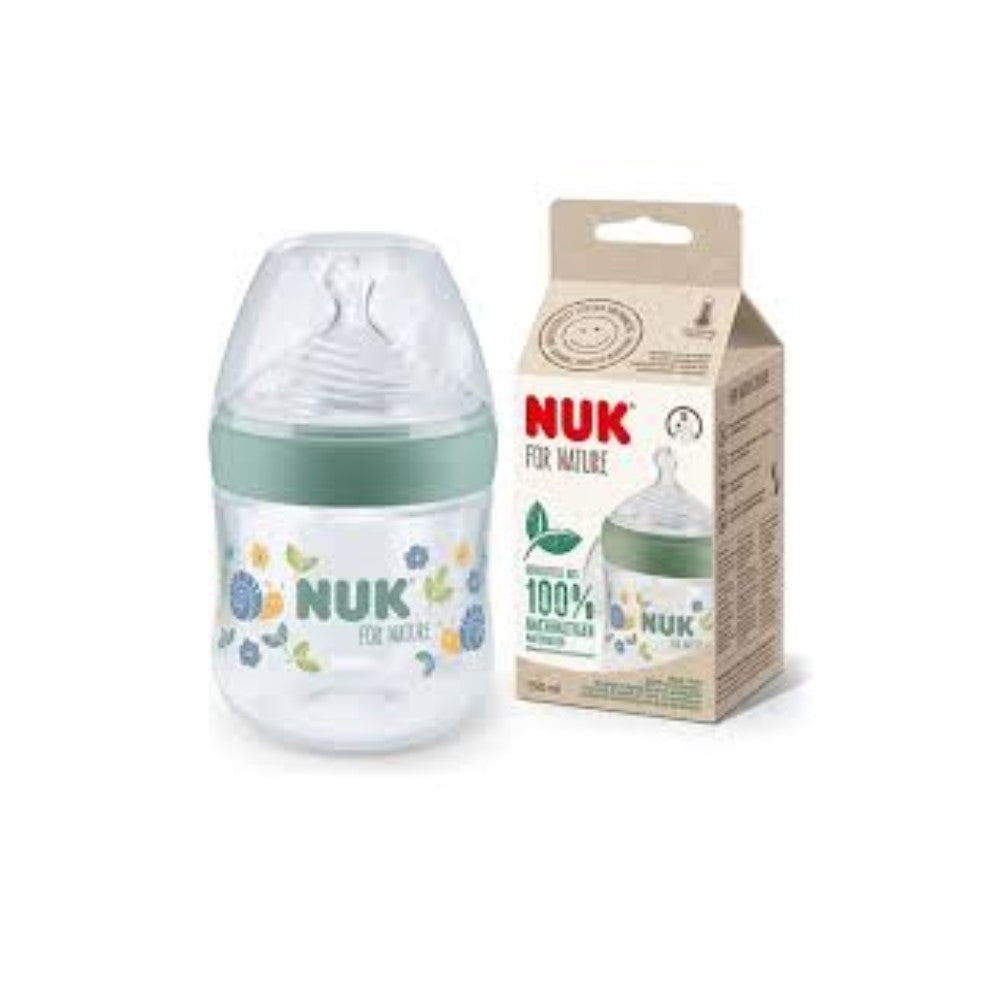 NUK For Nature Silicone Feeding Bottle 0+Months 260ml