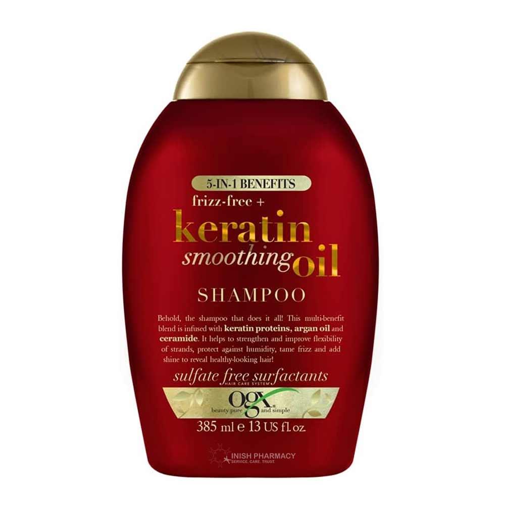 OGX Keratin Smoothing Oil Shampoo 385ml