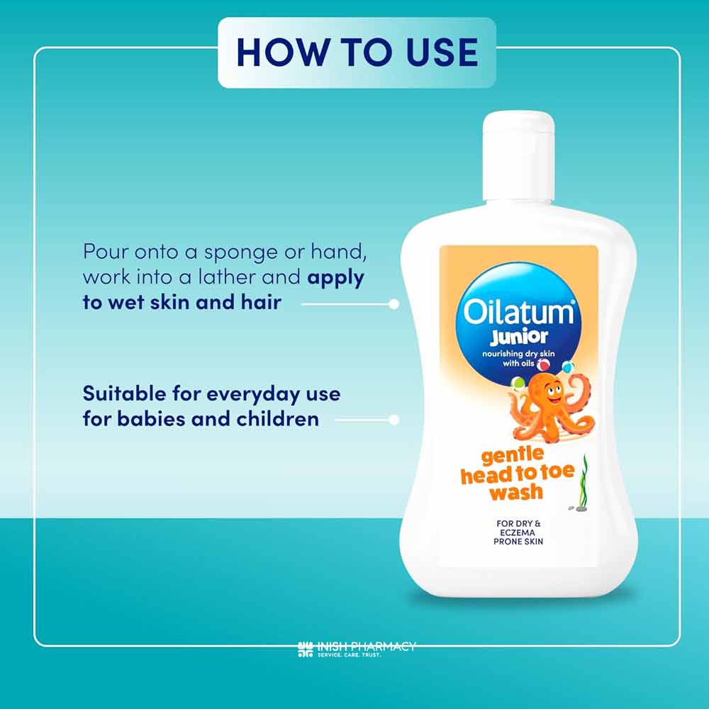 Oilatum Junior Gentle Head To Toe Wash 300ml