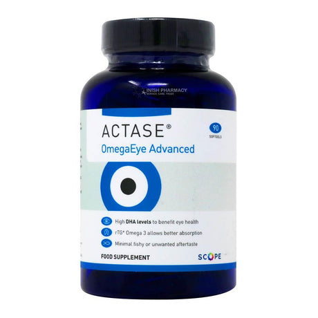 Actase Omega Eye Omega 3 Advanced 90 Softgels – omega fatty acids for heart and cognitive health