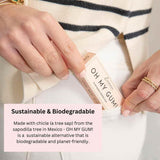 Oh My Gum! Cinnamon Flavoured Plant Based Chewing Gum 10 Pieces