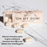 Oh My Gum! Cinnamon Flavoured Plant Based Chewing Gum 10 Pieces