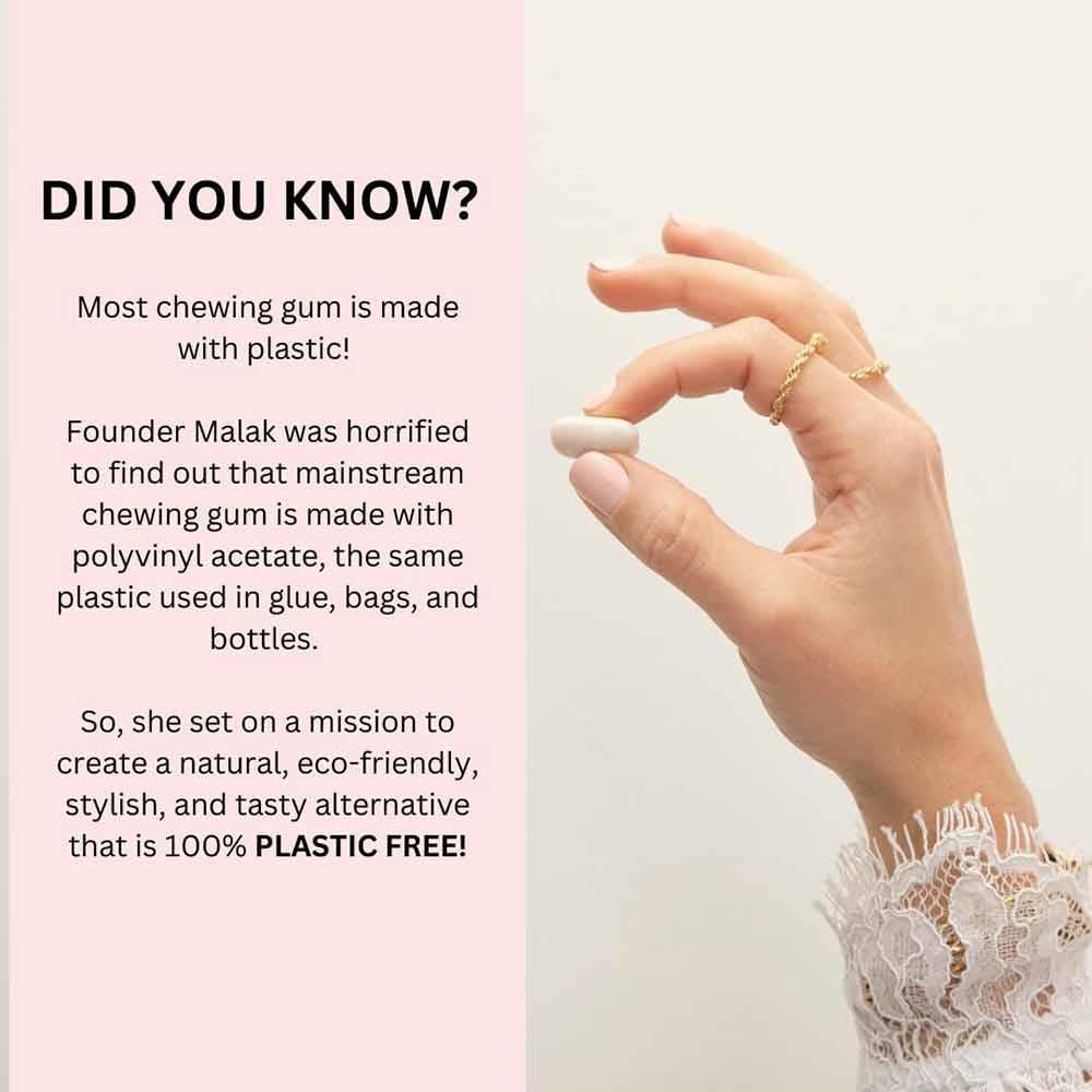 Oh My Gum! Cinnamon Flavoured Plant Based Chewing Gum 10 Pieces