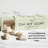 Oh My Gum! Mint Flavoured Plant Based Chewing Gum 10 Pieces