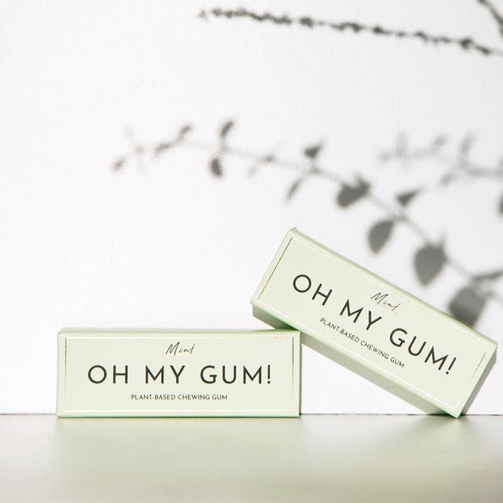 Oh My Gum! Mint Flavoured Plant Based Chewing Gum 10 Pieces