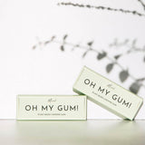 Oh My Gum! Mint Flavoured Plant Based Chewing Gum 10 Pieces