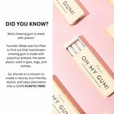 Oh My Gum! Tropical Flavoured Plant Based Chewing Gum 10 Pieces